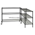 NSF Multifonction réglable Epoxy Metal Wire Display Shelving Unit